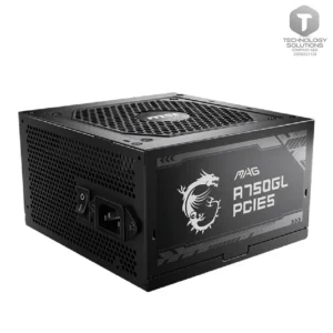 Fuente de alimentación MSI MAG A750GL PCIE5, 750W, 80 PLUS Gold, Formato ATX.