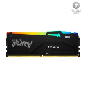 Memoria Kingston Fury Beast 16GB DDR5-5600MHz PC5-44800 CL40, 1.25V, 288-Pin, XMP 3.0, RGB