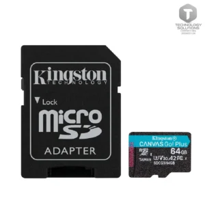 Memoria Flash microSDXC Kingston Canvas Go! Plus, 128GB con adaptador SD.