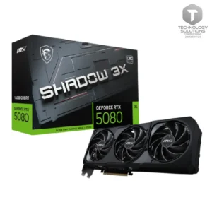 Tarjeta de video MSI GeForce RTX 5080 16G SHADOW 3X OC, 16GB GDDR7, PCIe Gen 5.0