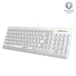 Teclado GENIUS SLIMSTAR Q200 USB MULTIMEDIA SP WHITE