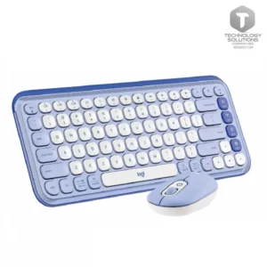 Teclado LOGITECH + Mouse POP ICON BLUETOOTH/WIRELESS SP / COPILOT/ LILAC