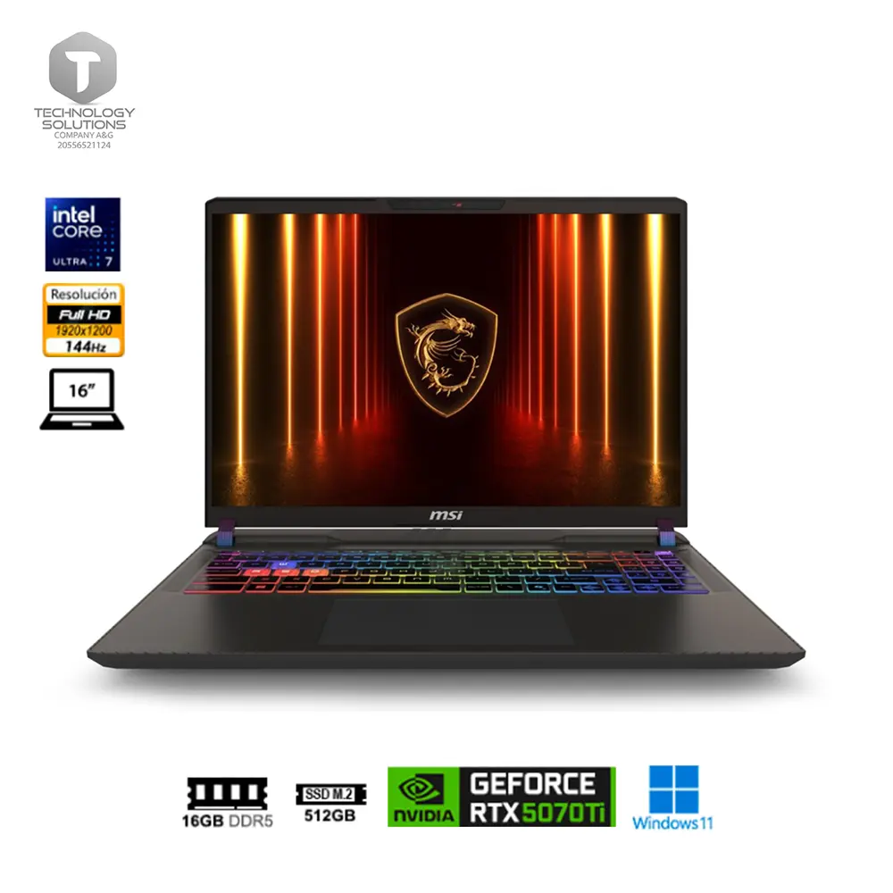 LAPTOP GAMING MSI VECTOR 16 HX AI A2XWHG