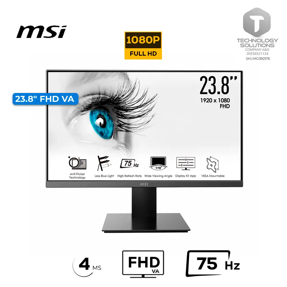Monitor MSI PRO MP241X 23.8"