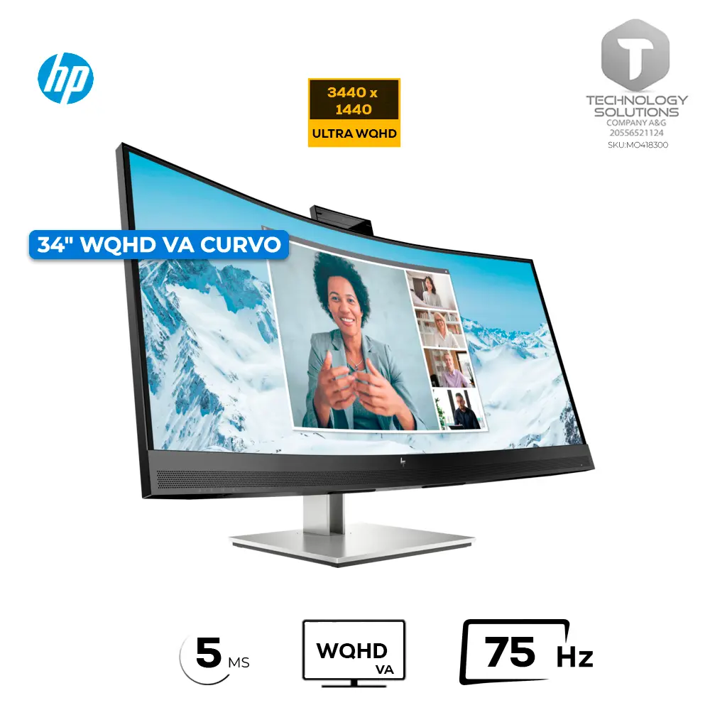 Monitor HP 34" E34m G4 Curvo