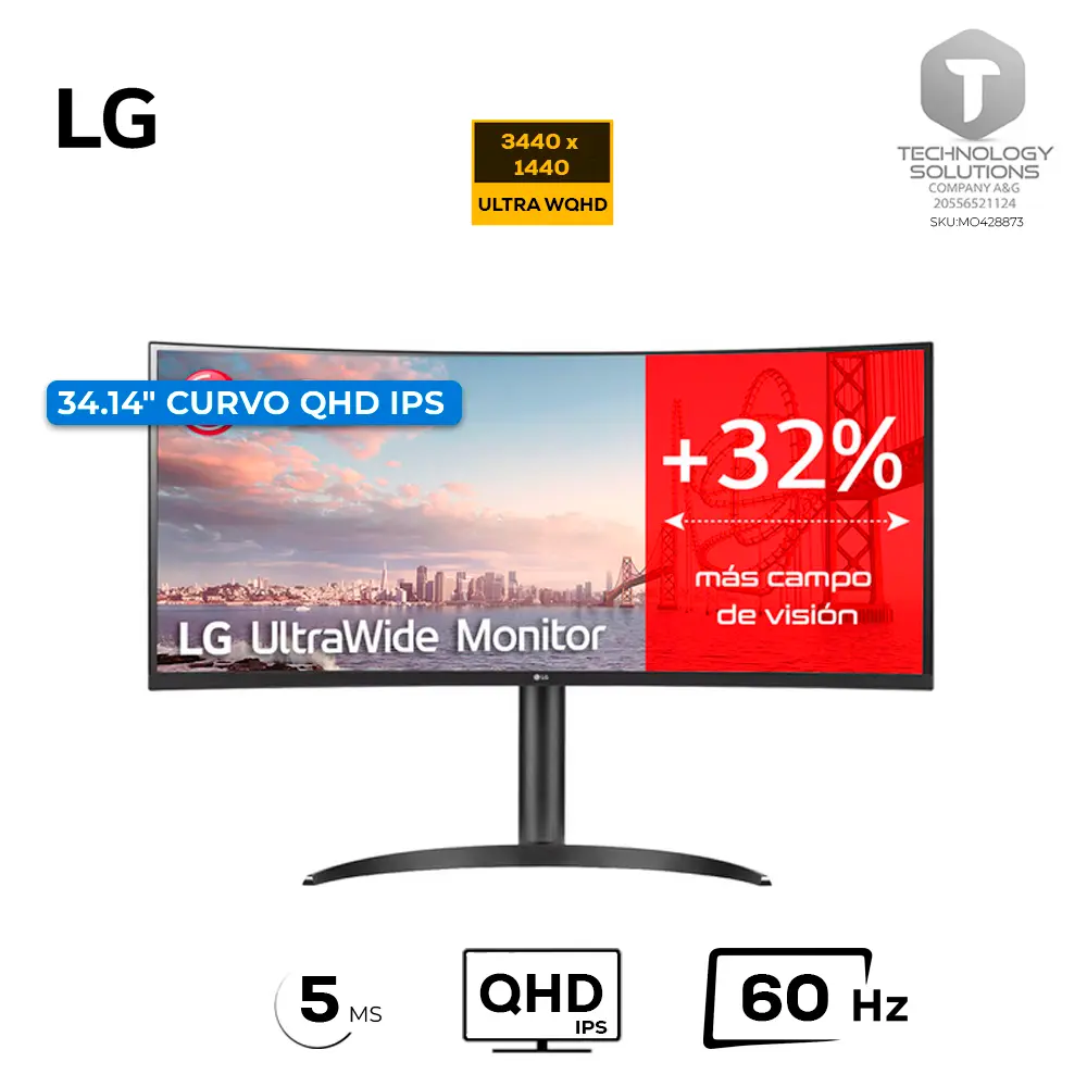 Monitor LG UltraWide 34WQ75C-B