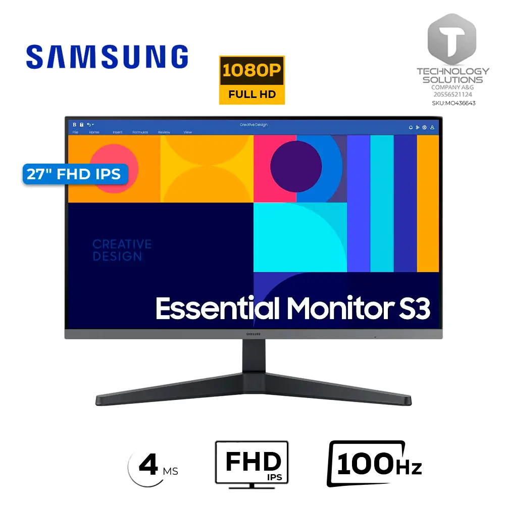 Monitor Samsung Essential S3 de 27"
