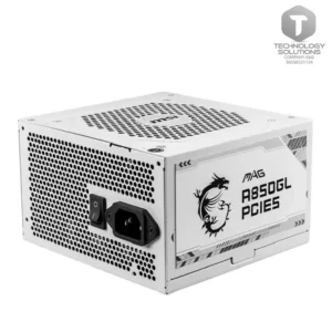 Fuente de alimentación MSI MAG A850GL PCIE5 WHITE, 80 PLUS Gold, Formato ATX.