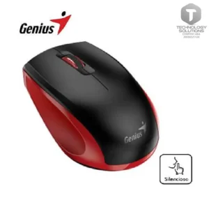 MOUSE GENIUS NX-8006S WIRELESS BLUEEYE SILENT ERGONOMICO BLACK/RED