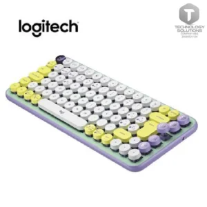 TECLADO LOGITECH POP KEYS MULTI-DEVICE WIRELESS/BT FRESH VIBES LILA/GREEN